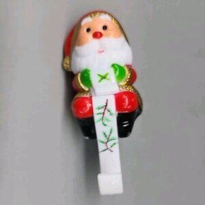 Vintage Santa Claus Stocking Holder Future 1985 Vintage Plastic Red Christmas